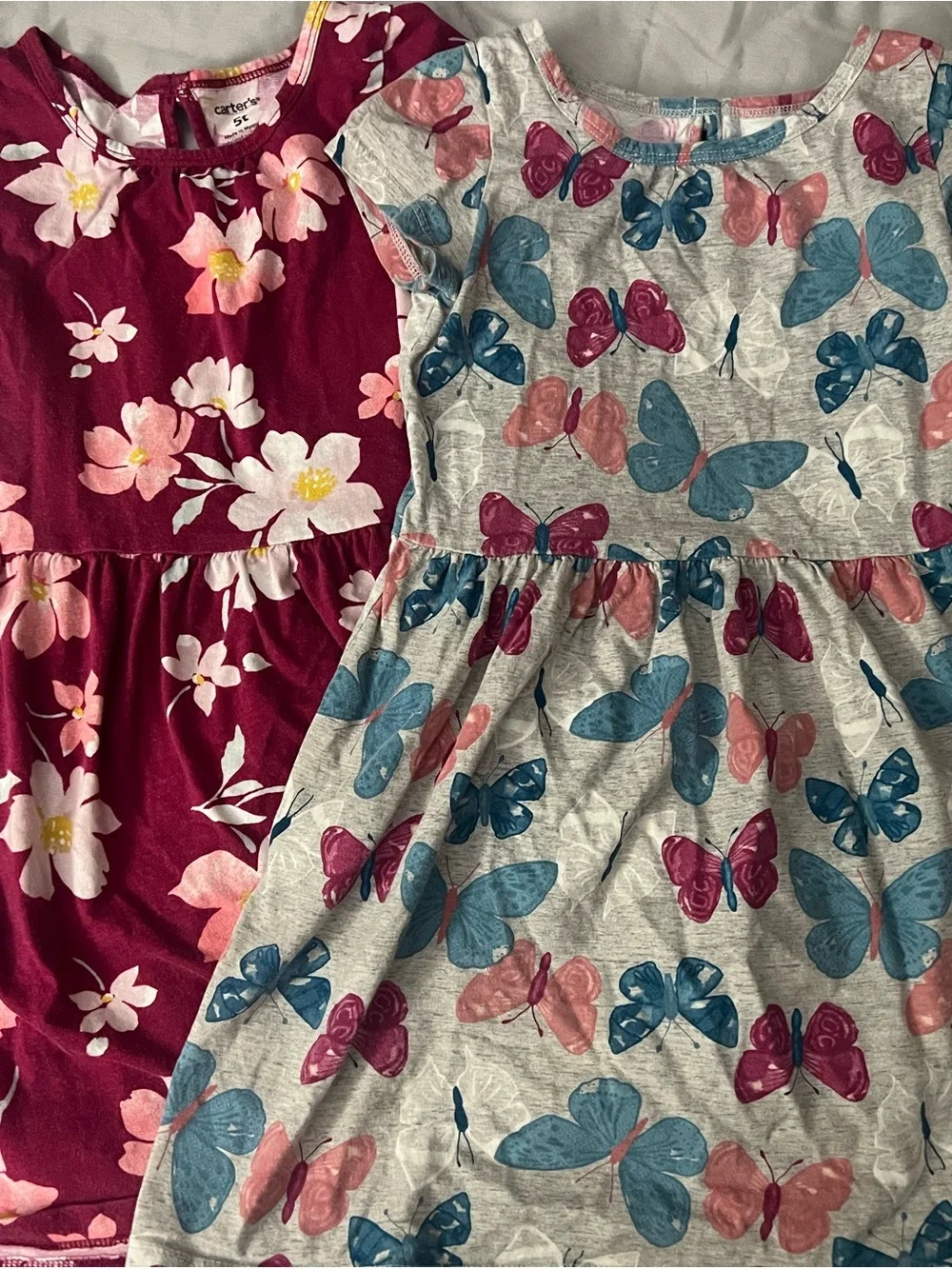 Carter's Girls 5T Floral & Butterfly Dress Set